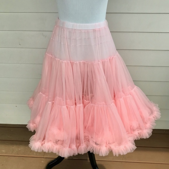 Junk Gypsy Pink Nylon Crinoline Petticoat - Picture 4 of 5